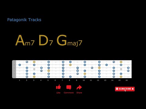 Groove Backing Track Am7 D7 Gmaj7 ( II V I in G major )