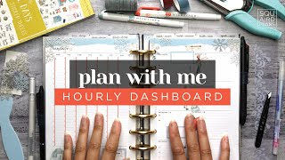 Decorate a Weekly Hourly Dashboard Layout in a Half Letter Planner :: Plan With Me