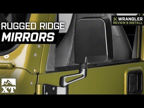 Jeep Wrangler Rugged Ridge Black Mirrors (1987-2002 YJ & TJ) Review & Install