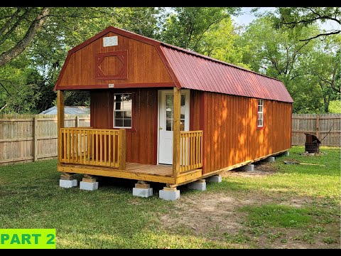 Part 2: Converting a Lofted Cabin Portable Building into a Gameroom/Man Cave