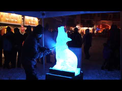 Ice sculpture by Nicolas Gombert