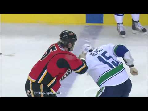 Tanner Glass vs Tim Jackman Dec 1, 2010