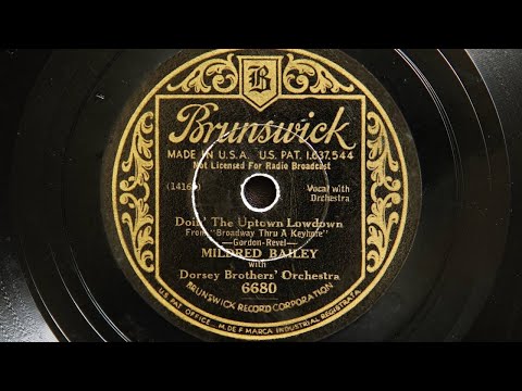 Mildred Bailey and the Dorsey Brothers’ Orchestra - Doin' the Uptown Lowdown (1933)