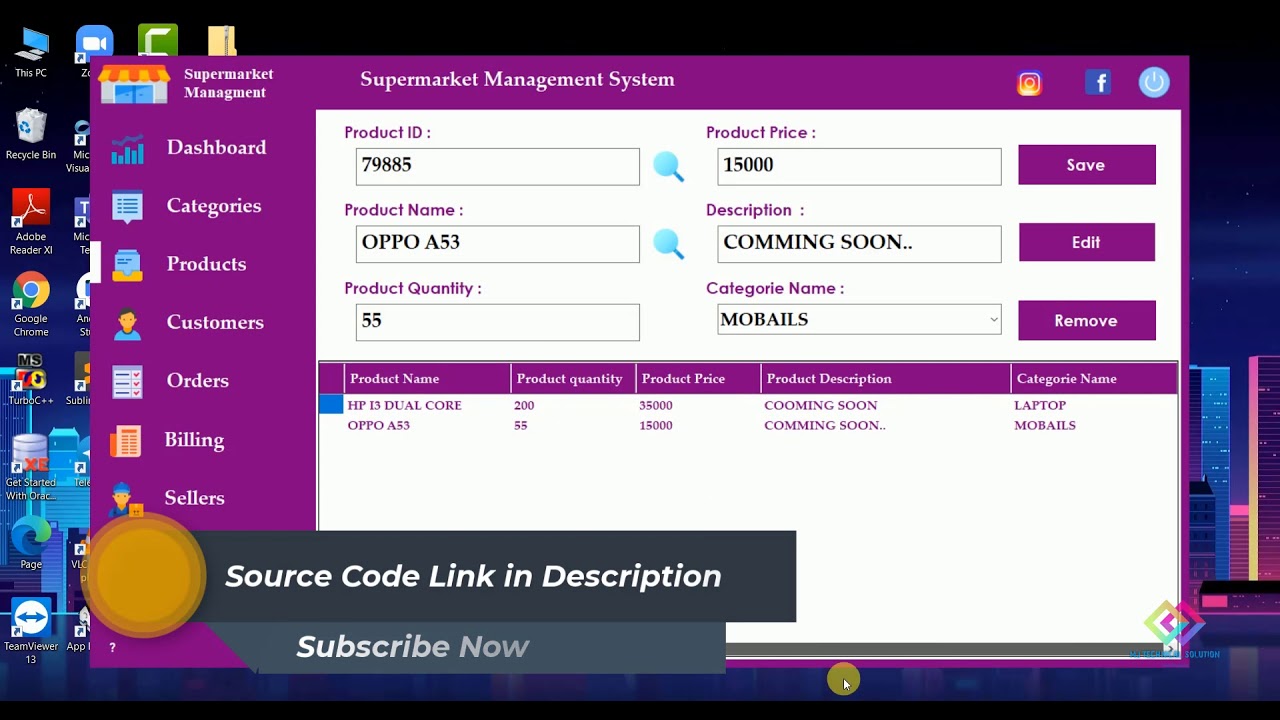 C# Full Project Tutorial(Supermarket Management System)With source co || MJ TECHNICAL SOLUTION