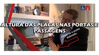 Altura das placas