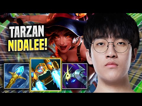 TARZAN PERFECT GAME WITH NIDALEE! - LNG Tarzan Plays Nidalee JUNGLE vs Kayn! | Season 2022