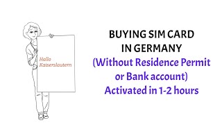 Buying SIM card in Germany without City registration or Residence Permit