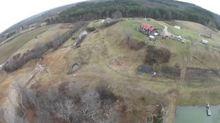 HB Quadcopter, pull up!, crash, soft landing on porch