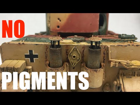 NO PIGMENTS Rusty Exhausts! (Airfix 1/35 Tiger I "Early Version")