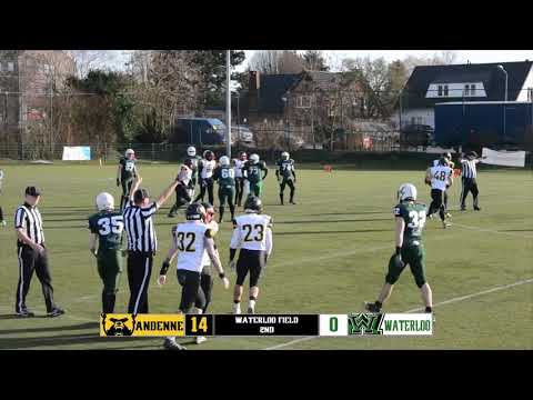 [Highlights] Andenne Bears @ Waterloo Warriors (2019BAFLII)