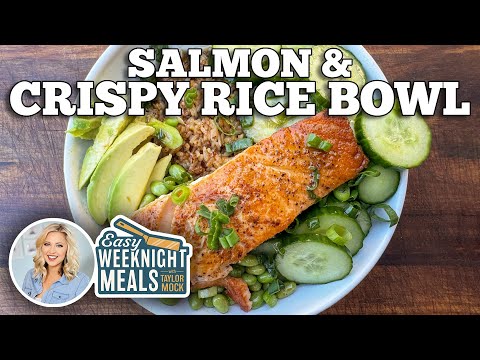 Easy Weeknight Meal: Salmon Crispy Rice Bowl on the Blackstone Griddle