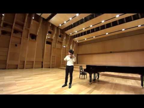 Seiji Okamoto - 岡本誠司 plays Bach: Largo from Sonata for violin solo No.3 BWV1005