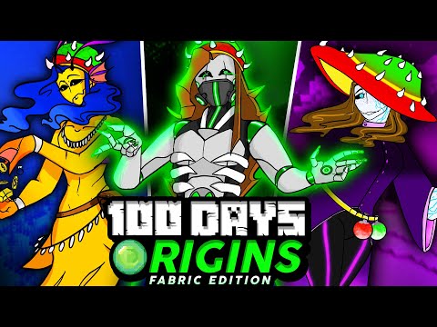 I Survived 100 Days in MINECRAFT ORIGINS... (Fabric Edition)