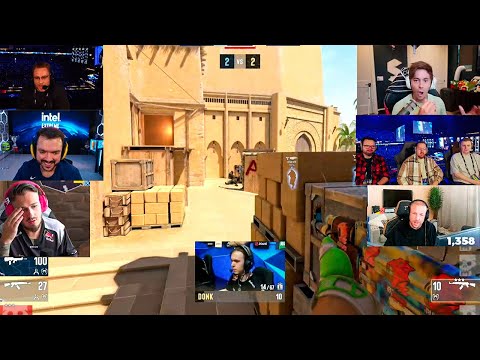 STREAMERS AND PROS REACTS TO DONK ACE AGAINST NAVI