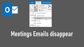 Microsoft outlook meeting invites disappear