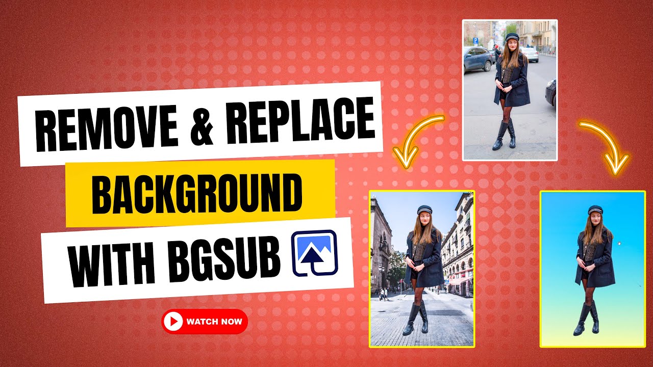 Remove Or Replace Image Background With BgSub | BgSub Tutorial