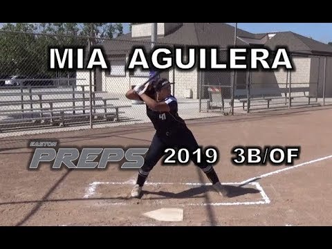 2019 Mia Aguilera Third Base Outfield Softball Recruit Skills Video