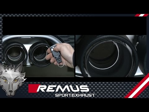 Mini Cooper S F56 installation instructions REMUS valve controller with 12 V connecting socket