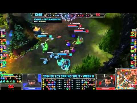 Gambit Gaming vs SK Gaming | GMB vs SK | Season 4 EU LCS Spring Split W8D2 [HQ]