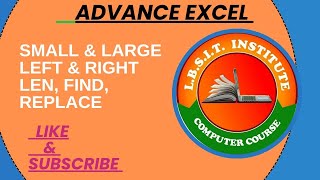 Small &Large in MS Excel