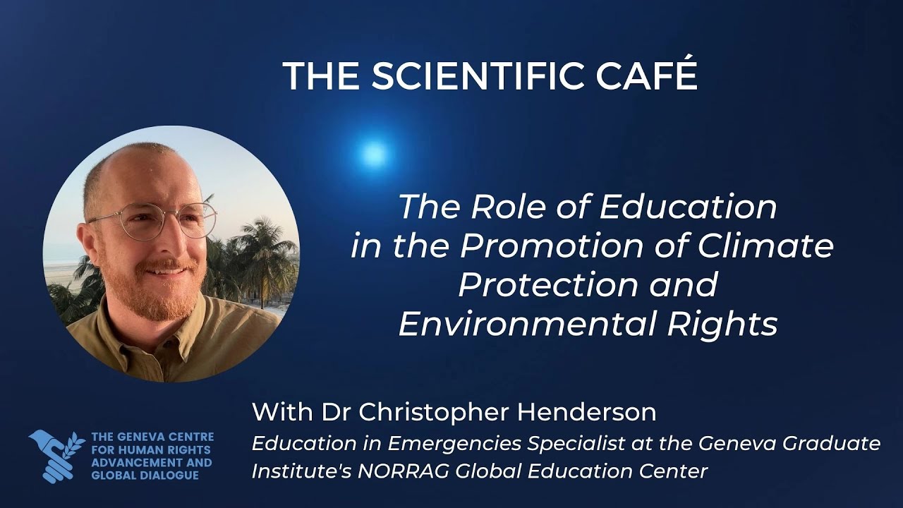 Scientific Café Episode 32, Dr Christopher Henderson, Education in Emergencies Specialist