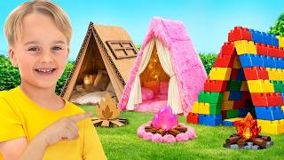 Download lagu Kids build playhouses and learn to share mp3