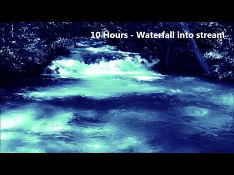 10 Hours - Waterfall into a stream - Sounds for sleep and relaxation