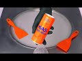 ASMR Sparkling Orange Lemonade Ice Cream Rolls With Kas Naranja Helado En Rollo Con Limonada