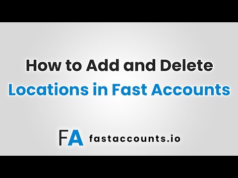 How to Add and Delete Locations