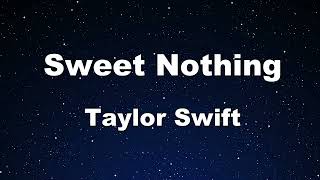 Karaoke♬ Sweet Nothing - Taylor Swift 【No Guide Melody】 Instrumental