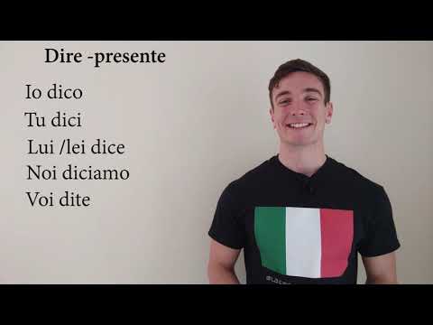 Dire -present tense (FUN examples)│Learn Italian