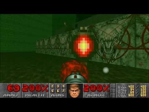 Doom II Hell on Earth MAP 30: Icon of Sin (100% Items/secrets)