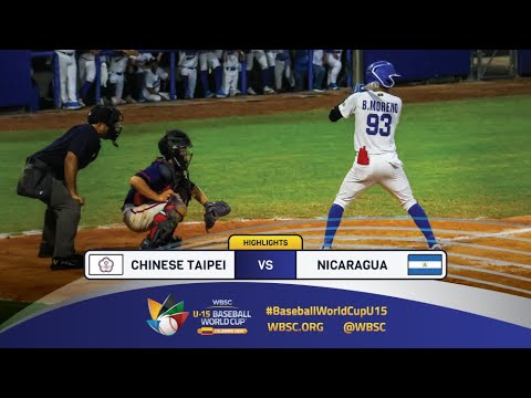 Highlights | Game 28 Chinese Taipei vs Nicaragua | 2024 WBSC U-15 Baseball World Cup