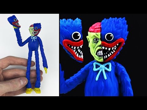 Making Huggy Wuggy Zombie ✋ Poppy Playtime evolution - Sculpture Timelapse