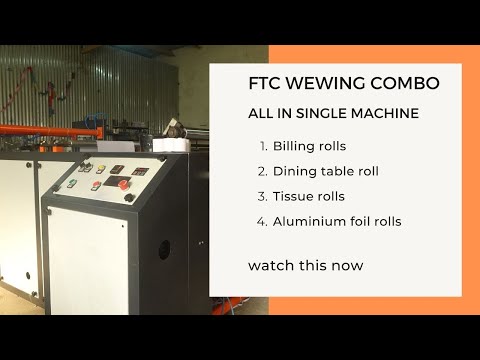Ftc Automatic Paper Roll Making Machine We Wing Combo