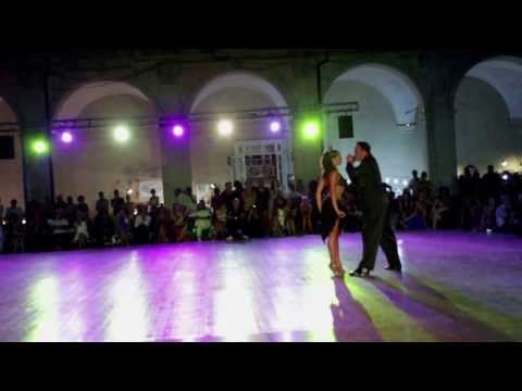  Lucila Cionci  and  Joe Corbata  are  dancing  at  Catania Tango Festival  in  2013