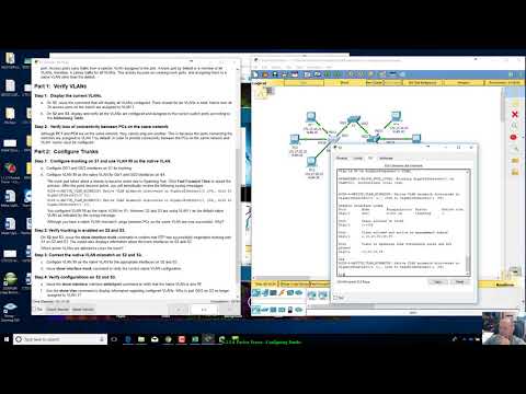 6.2.2.4 Packet Tracer - Configuring Trunks