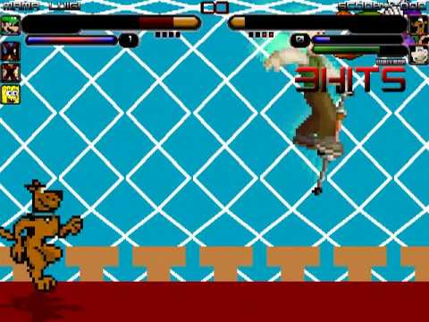 TheMattalocalypse Random Mugen Battle - 942 - Team Marge (4) VS. Scooby Doo/Wallace