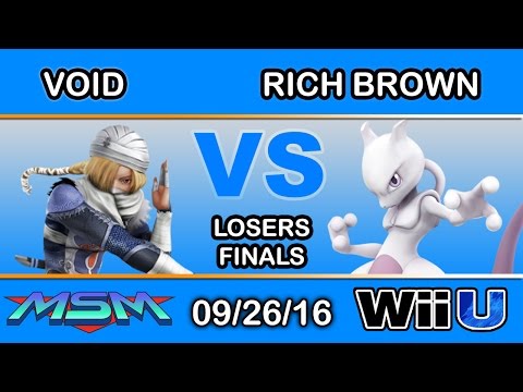 MSM 67 - CLG | VoiD (Sheik) Vs. Rich Brown (Mewtwo) Losers Finals - Smash Wii U