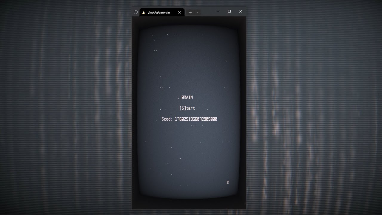 ZERORAIN Walkthrough