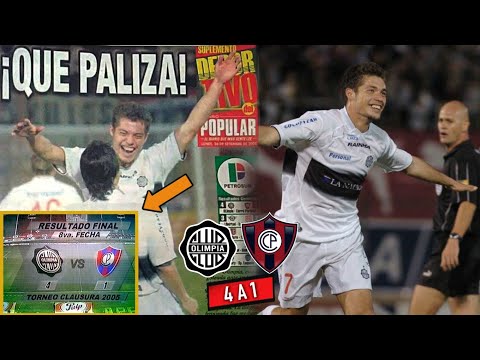 Olimpia 4 vs 1 Cerro Porteño | Clausura 2005 - El Día que Dante López humilló al Ciclón