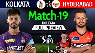 IPL 2023 Match-19 | Kolkata Vs Hyderabad Match Playing 11 | KKR Vs SRH IPL 2023 Line-Up | SRH Vs KKR