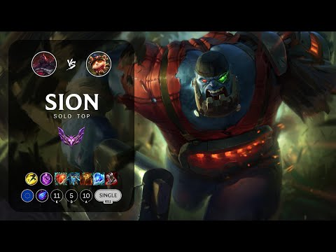 Sion Top vs Teemo - EUW Master Patch 12.22