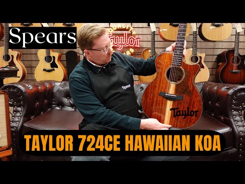 Taylor 724ce Hawaiian Koa Grand Auditorium | Spears Music Tone & Talk Demo With James