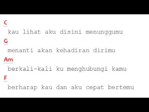 Kunci Gitar Dash Uciha - Merindukanmu - Lirik Lagu dan Chord