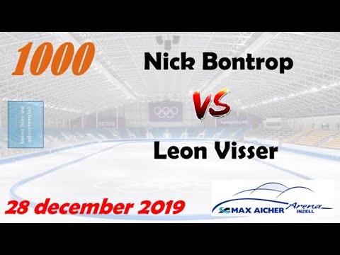 Nick Bontrop vs Leon Visser 1000 Inzell 20191228