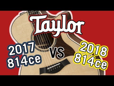 Taylor 2017 814ce vs 2018 814ce V-Class Comparison