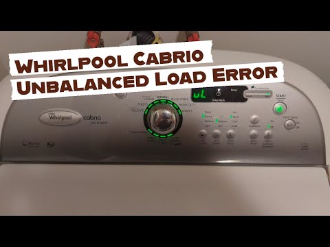 Whirlpool Cabrio Ul Unbalanced Load Fix