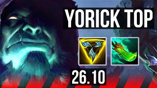 YORICK vs SETT (TOP) | EUNE Challenger | 26.10
