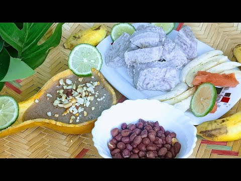 My Healthy Breakfast. Porridge, banana, Arrowroot (nduma) and Peanuts. How do you make yours?